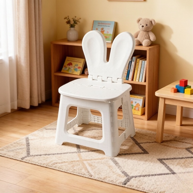 Kids Outdoor Chair Plastic - 2 шт. утолщенных складных стульев с