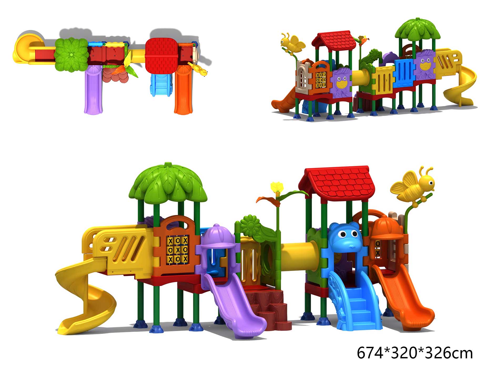Kids Outdoor Slide Set - Детская игровая площадка, наборы игровых домиков,