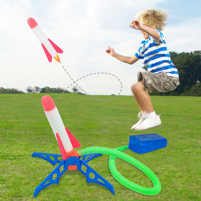 Kids Outdoor Jumping Toys - Детский набор для пневматической ракеты с