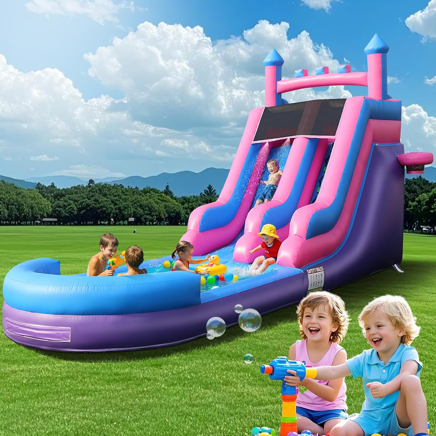 Kids Outdoor Water Slide - Надувная водная горка для тяжелых условий