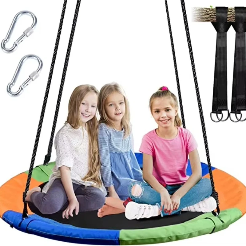 Kids Outdoor Nest Swing - Zoshine: Выгодная цена! 40-дюймовые уличные круглые