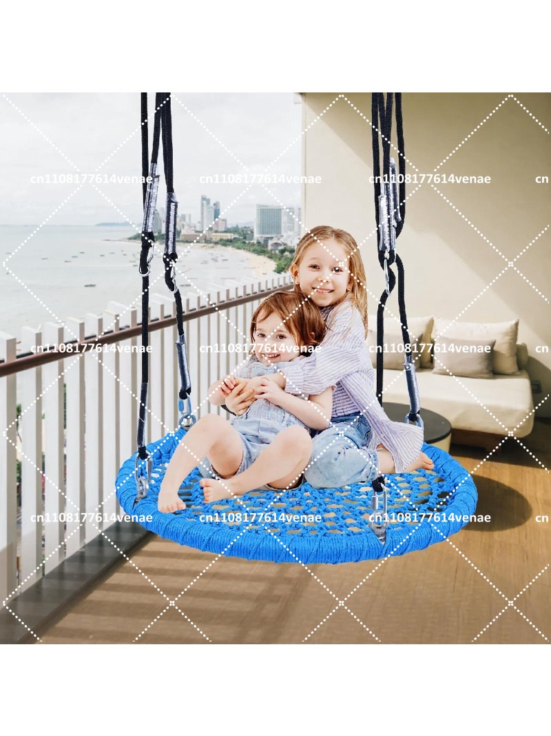 Kids Outdoor Nest Swing - Уличные круглые дисковые качели для детей,