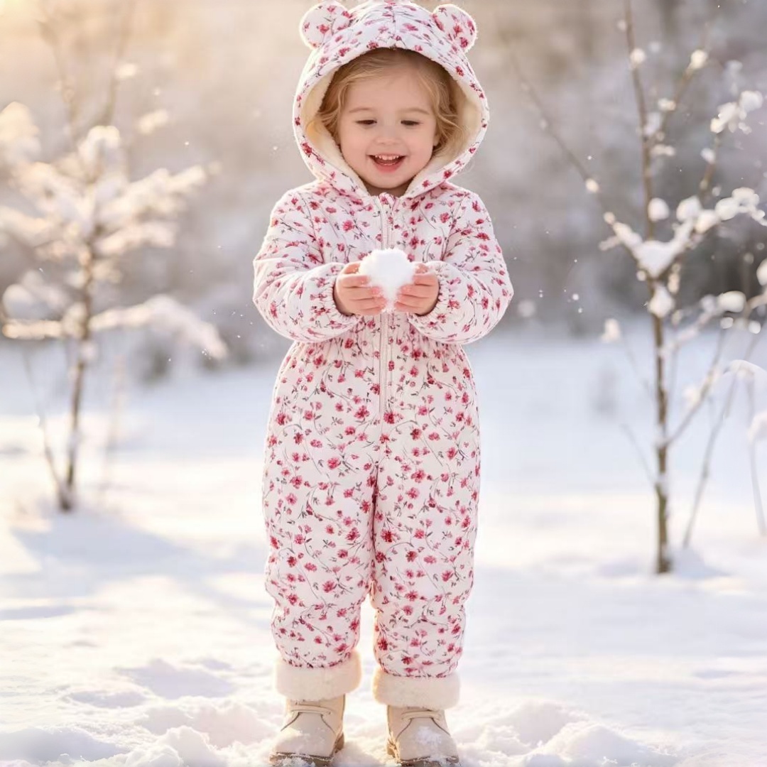 Kids Outdoor Jumpsuit - Детский осенне-зимний комбинезон с капюшоном на