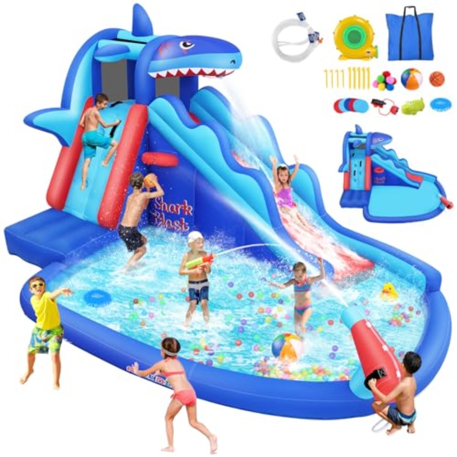 Kids Outdoor House - Надувная водная горка-батут для детей 3-12