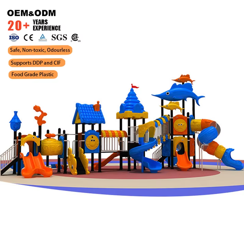 Kids Outdoor Slide Set - Детское уличное игровое оборудование: набор для