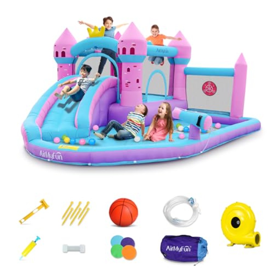 Kids Outdoor House - Надувная водная горка-батут для детей 3-12