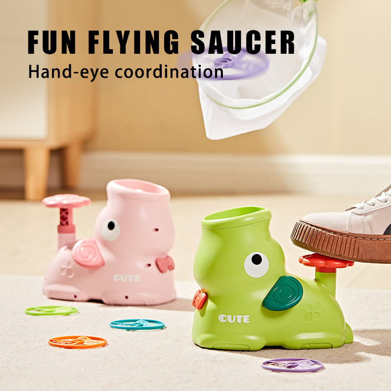 Kids Outdoor Jumping Toys - Детский летающий диск, воздушная пусковая установка,