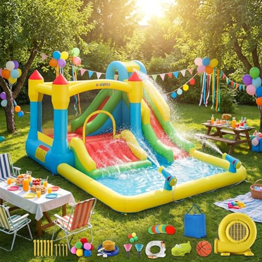 Надувной водный батут для дете – обзор и цена Kids Outdoor House