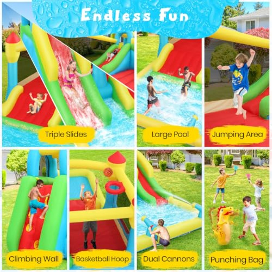 Надувной водный батут для дете – обзор и цена Kids Outdoor House