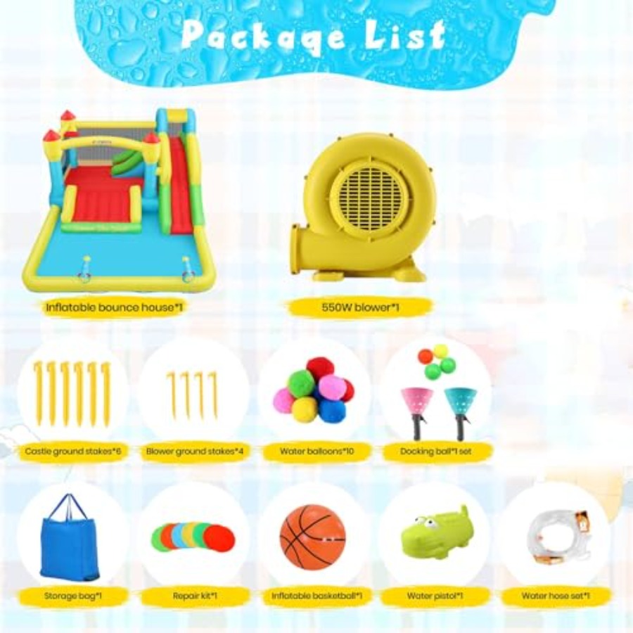 Надувной водный батут для дете – обзор и цена Kids Outdoor House
