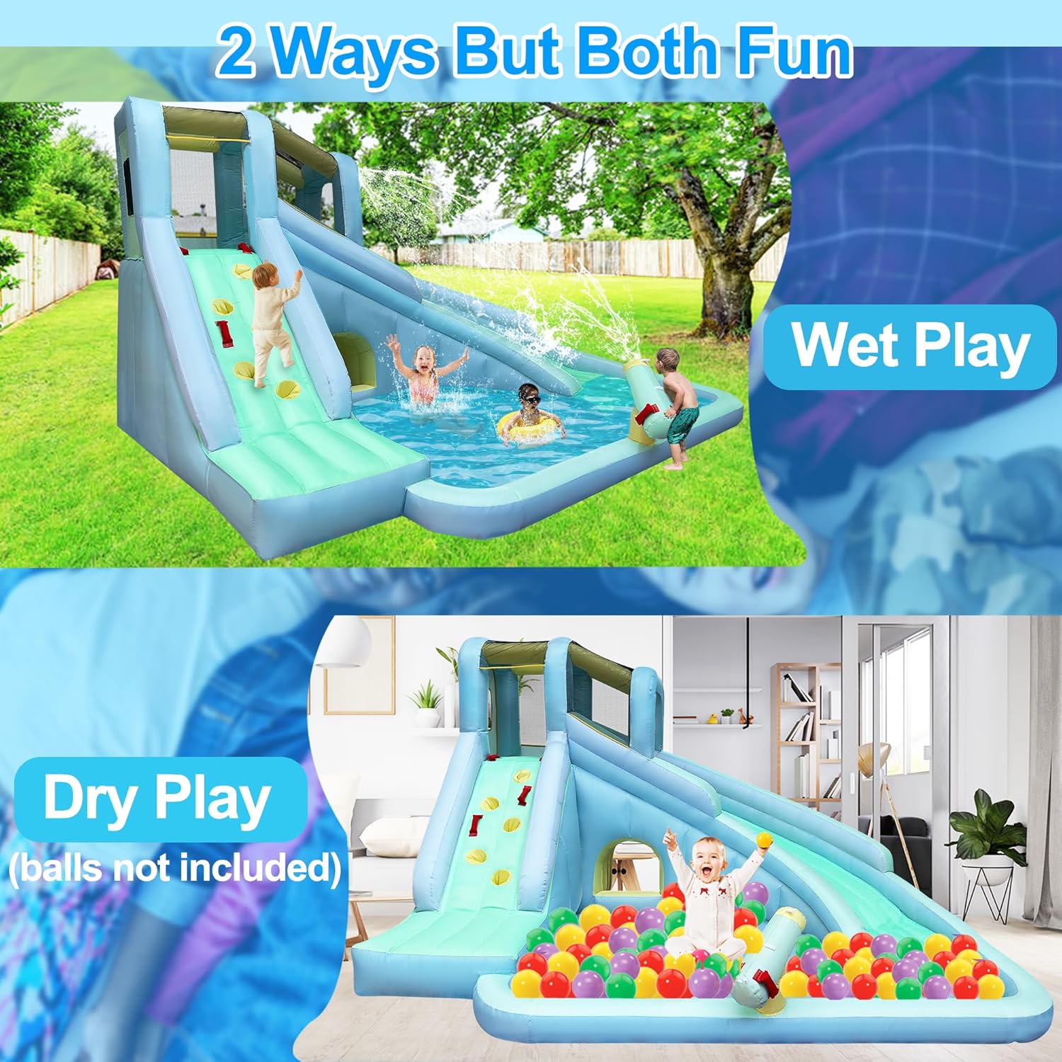 Надувной детский батут-аквапар – обзор и цена Kids Outdoor House