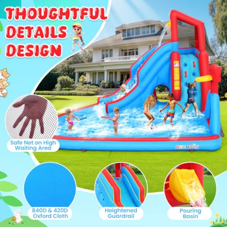 Надувной батут-аквапарк для де – обзор и цена Kids Outdoor House