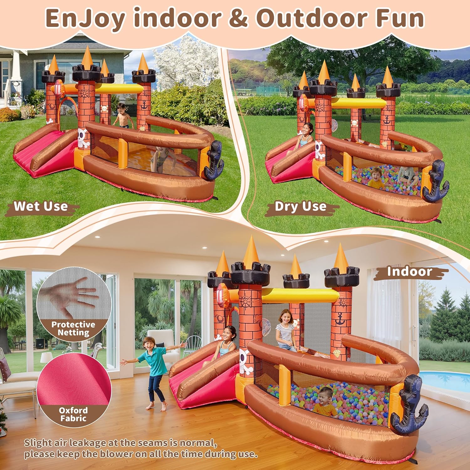 Надувной батут для детей 3-8 л – обзор и цена Kids Outdoor House