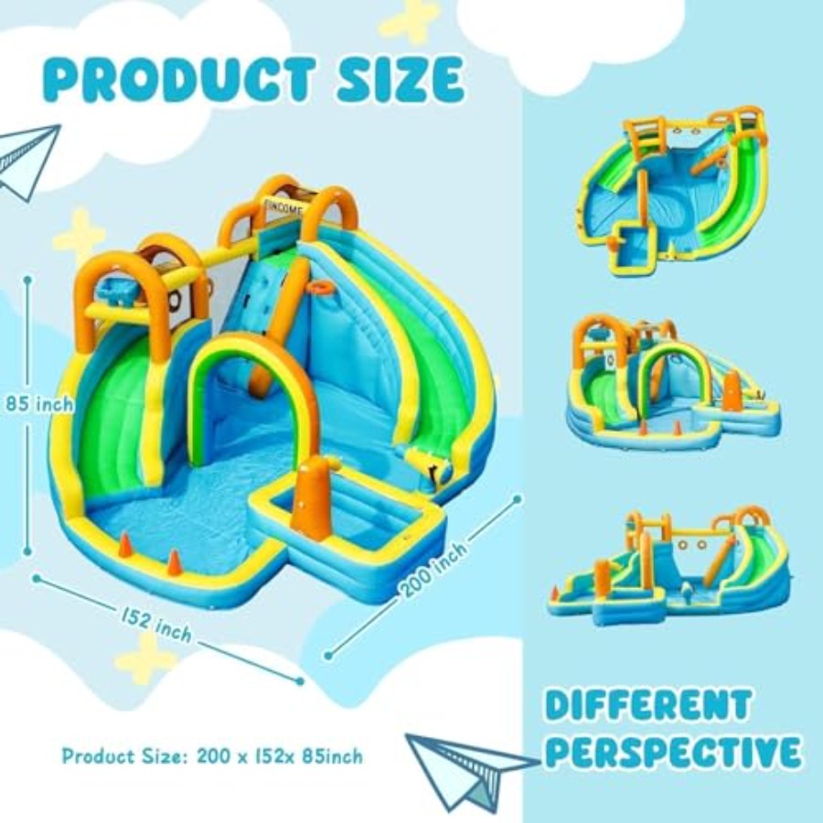 Надувной аквапарк для детей на – обзор и цена Kids Outdoor Water Slide