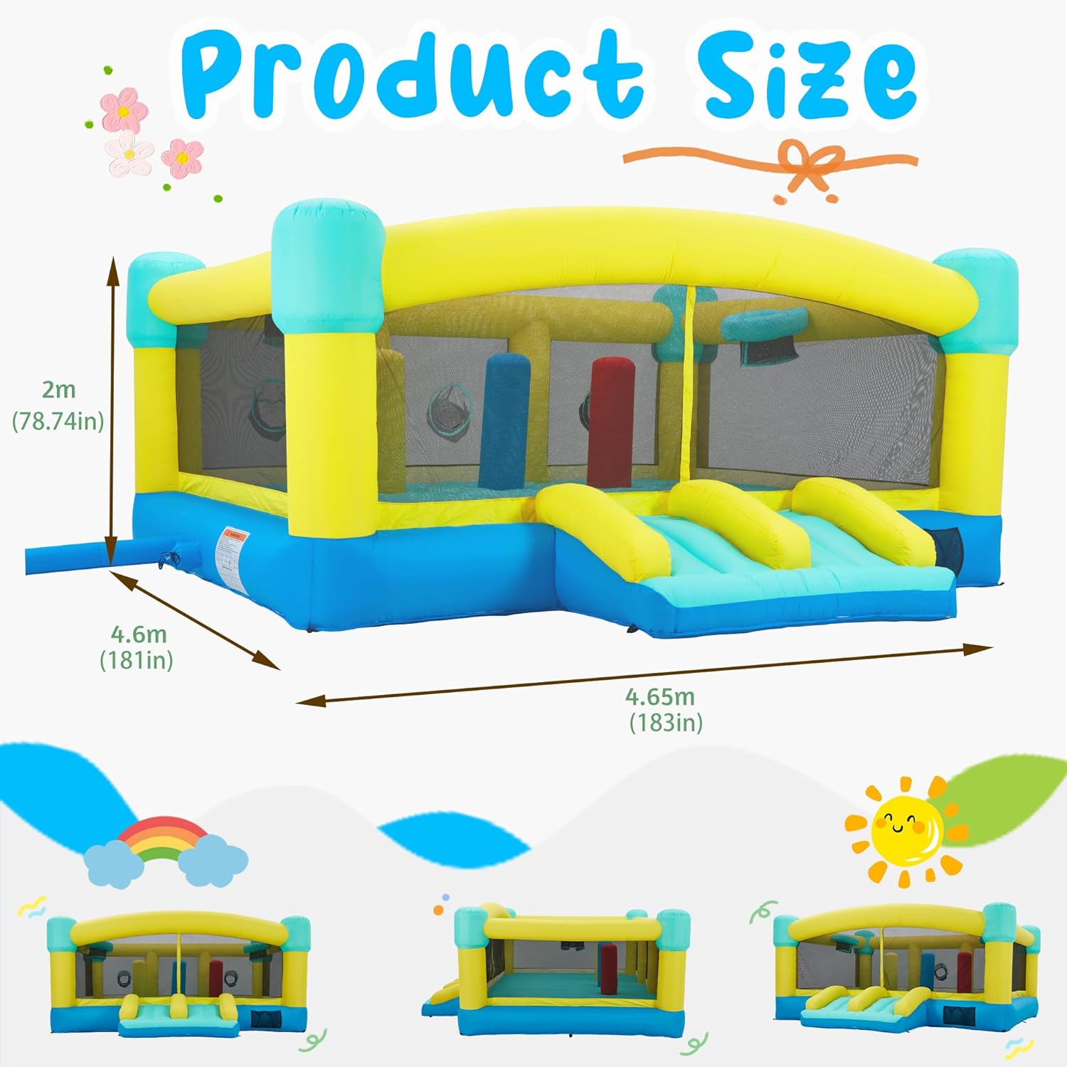 Большой надувной батут, 15 x 1 – обзор и цена Kids Outdoor House