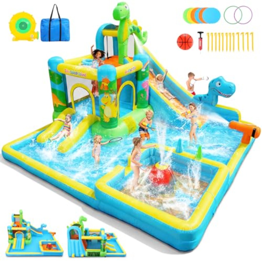 Надувная водная горка для улиц – обзор и цена Kids Outdoor House