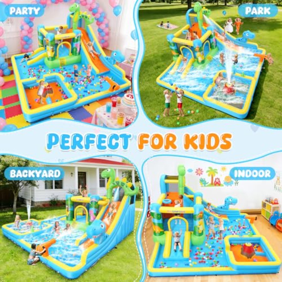 Надувная водная горка для улиц – обзор и цена Kids Outdoor House
