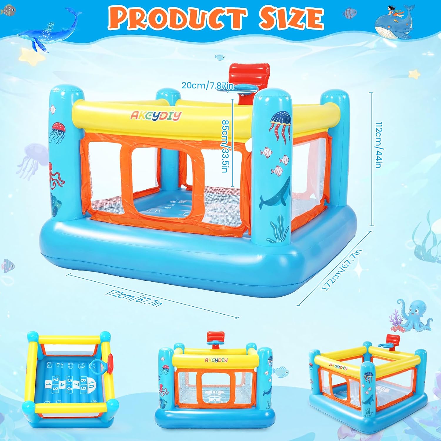 Надувной батут из ПВХ для дете – обзор и цена Kids Outdoor House