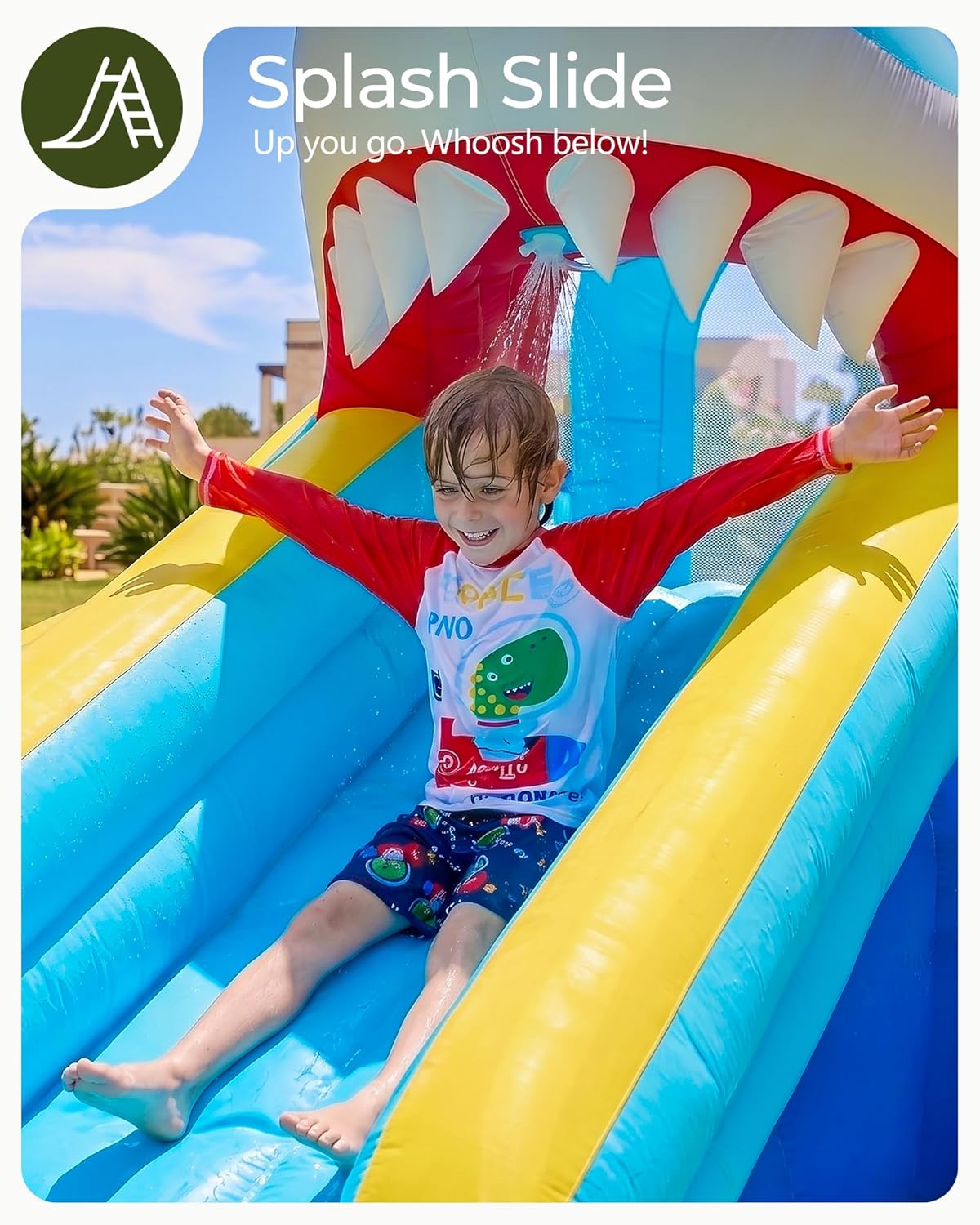 Надувная водная горка-батут дл – обзор и цена Kids Outdoor House