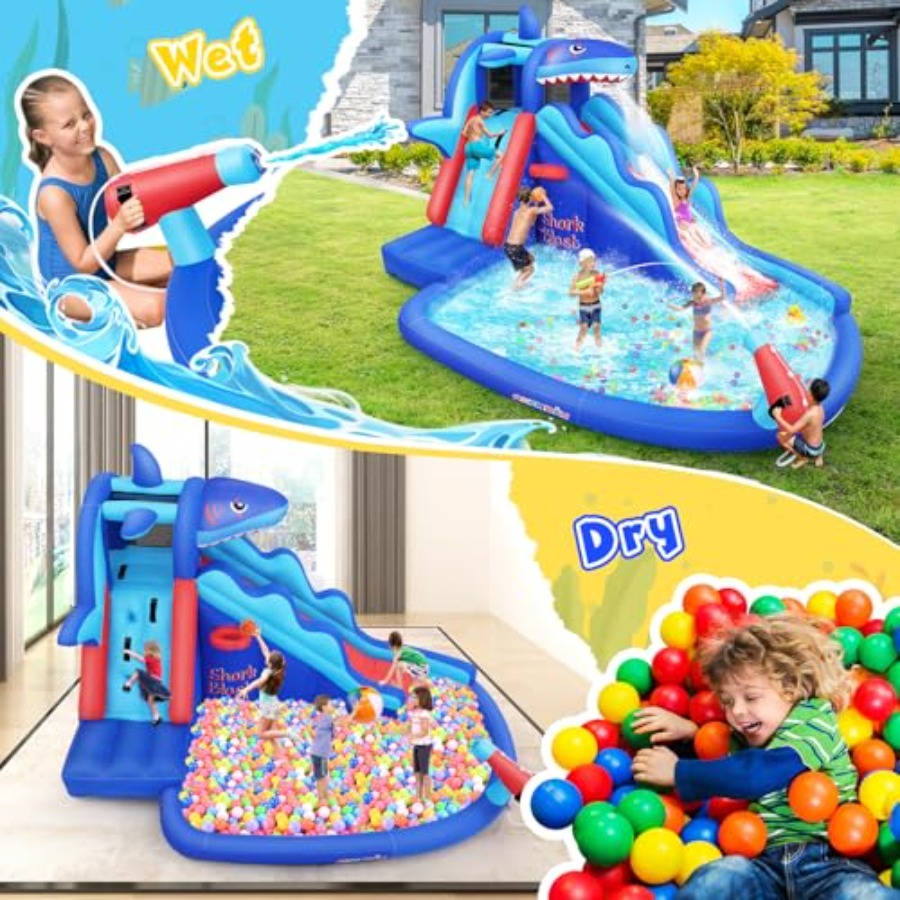 Надувная водная горка-батут дл – обзор и цена Kids Outdoor House