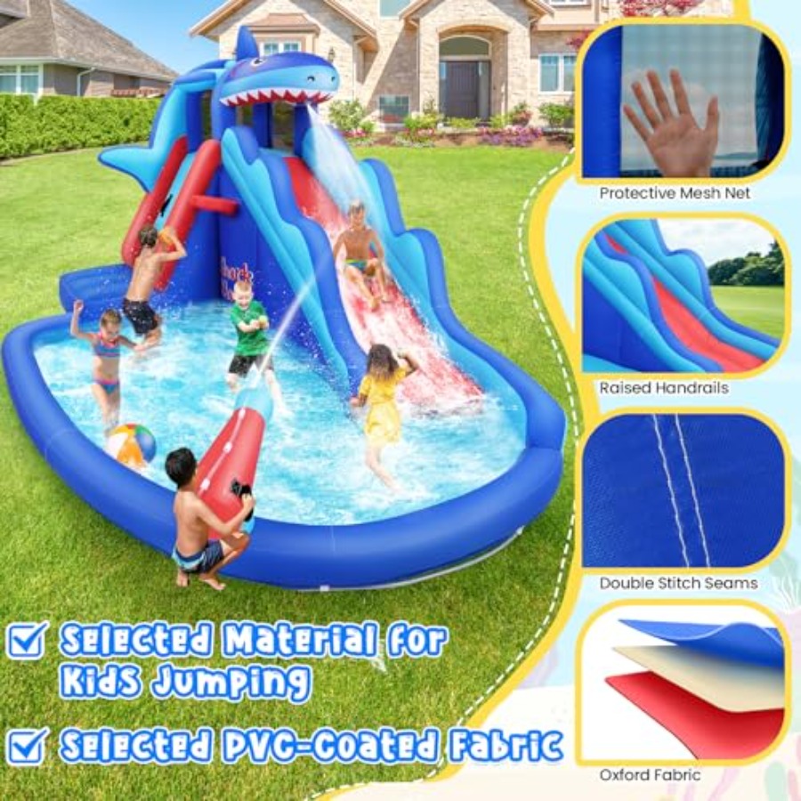 Надувная водная горка-батут дл – обзор и цена Kids Outdoor House