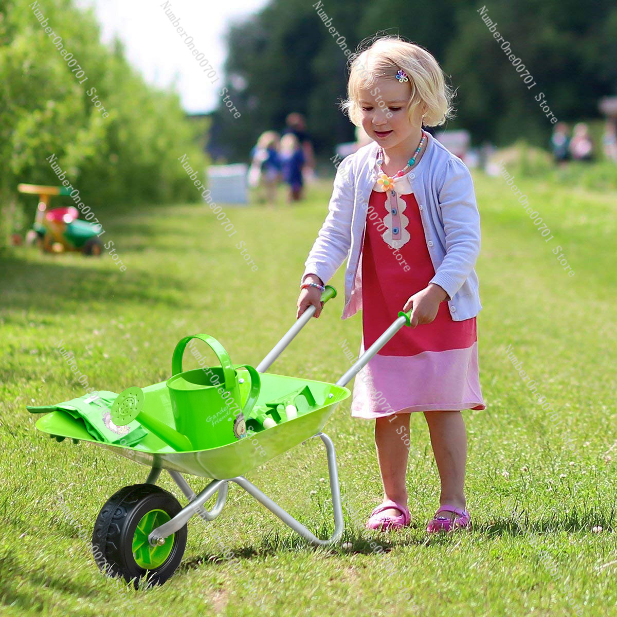 Детская уличная тачка, зеленый – обзор и цена Play Kids Outdoor