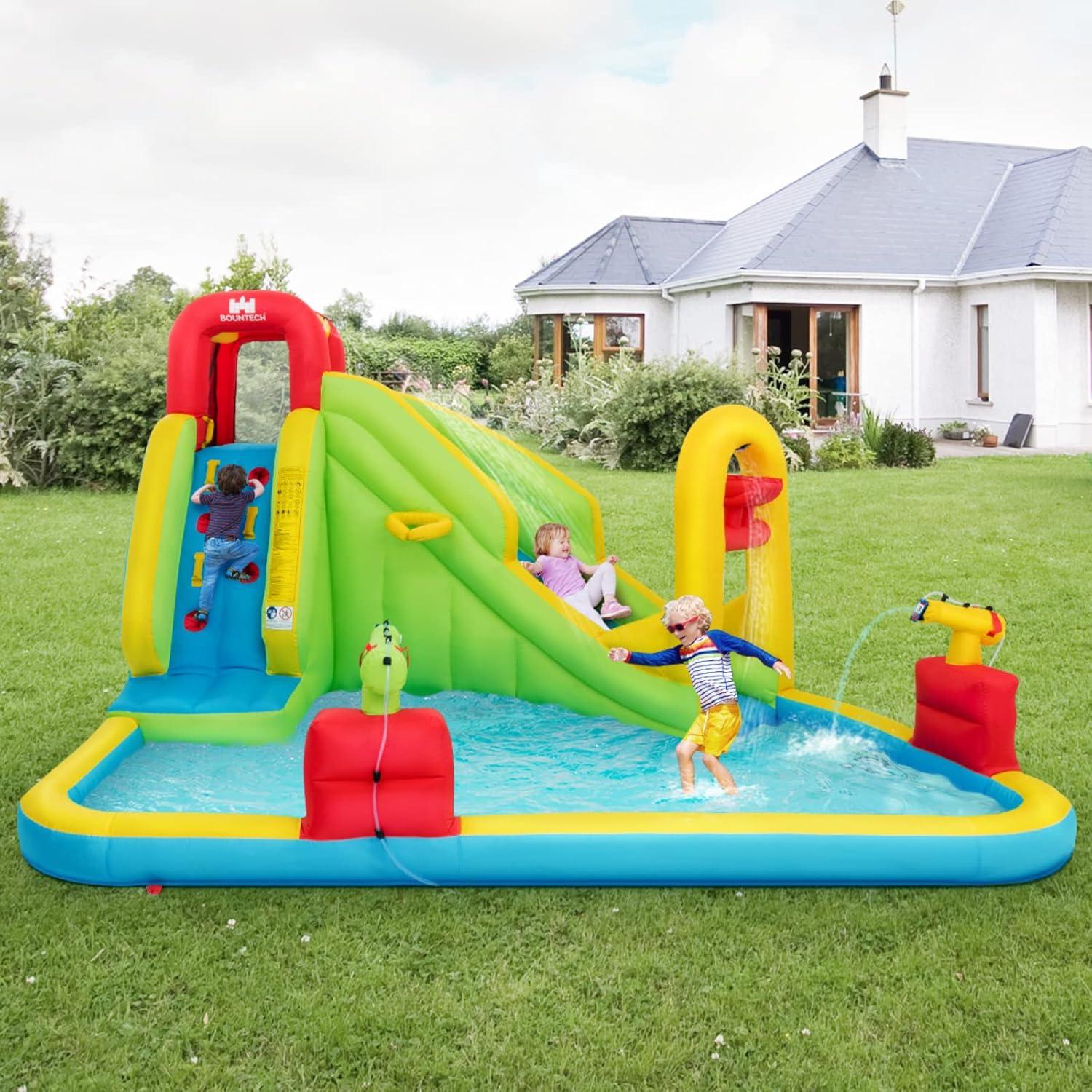 Надувной аквапарк-батут для де – обзор и цена Kids Outdoor Fun