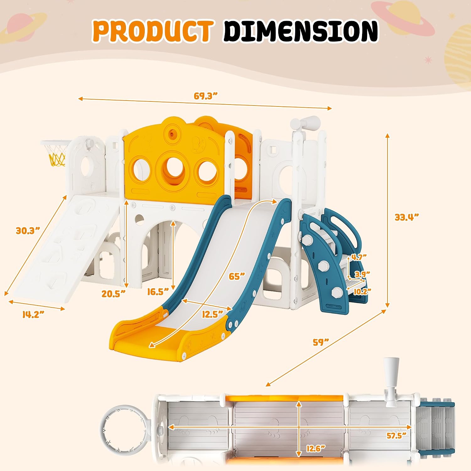 Игровой комплекс 9 в 1 для мал – обзор и цена Kids Outdoor Slide Set