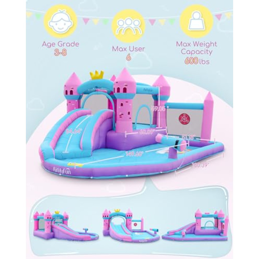 Надувная водная горка-батут дл – обзор и цена Kids Outdoor House