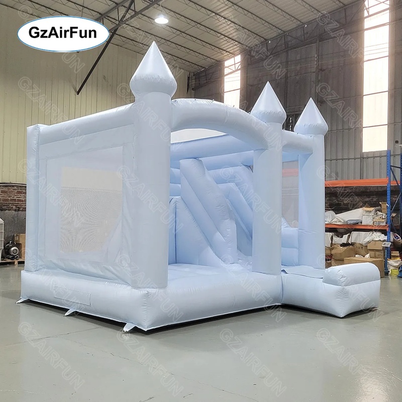 Белый надувной батут-замок для – обзор и цена Kids Outdoor House